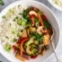 bowl of cashew chicken stir fry