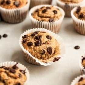 gluten free banana muffins with chocolate chips