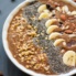 Mocha banana protein smoothie bowl