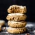 soft pumpkin cookies in a stack