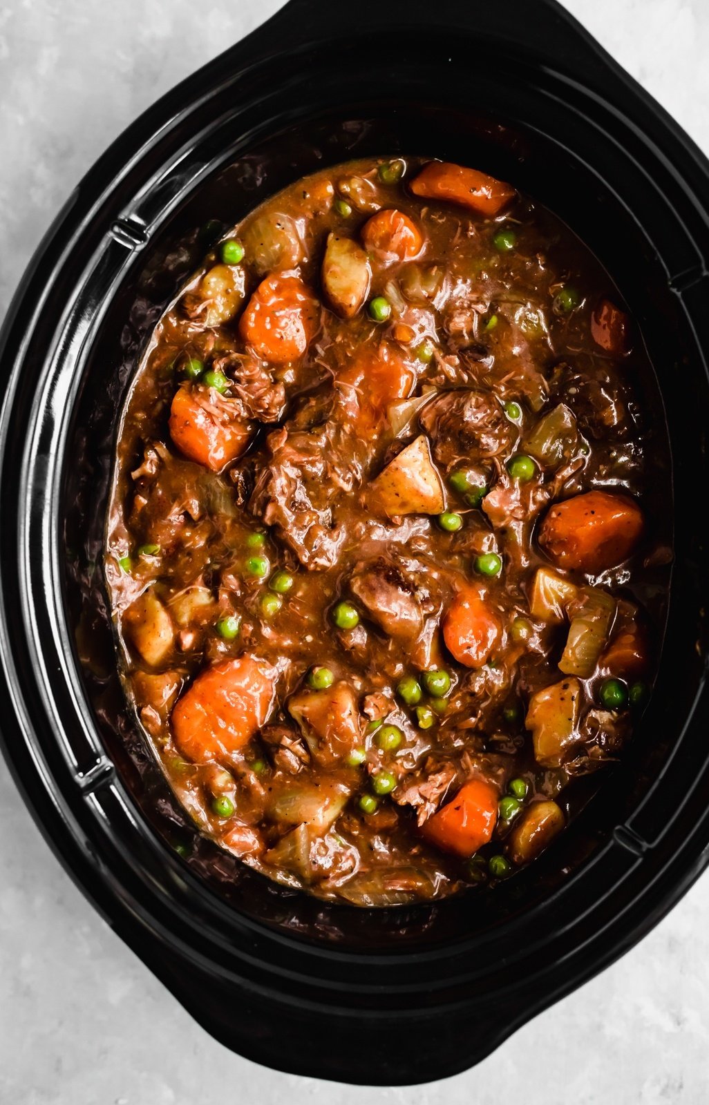 easy crock pot beef stew in a crock pot